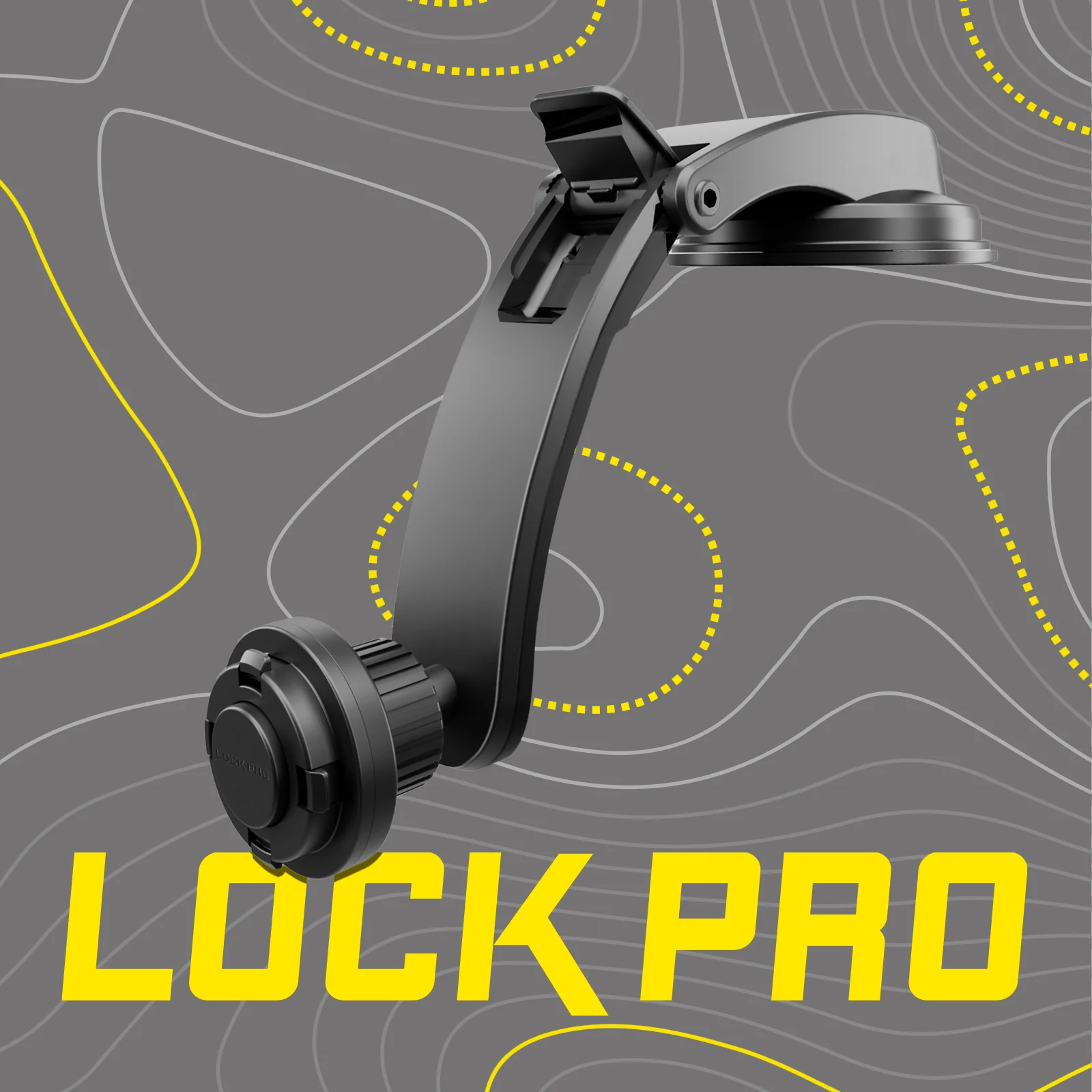 Supporto auto per parabrezza o cruscotto con sistema di bloccaggio LockPro - Image 2