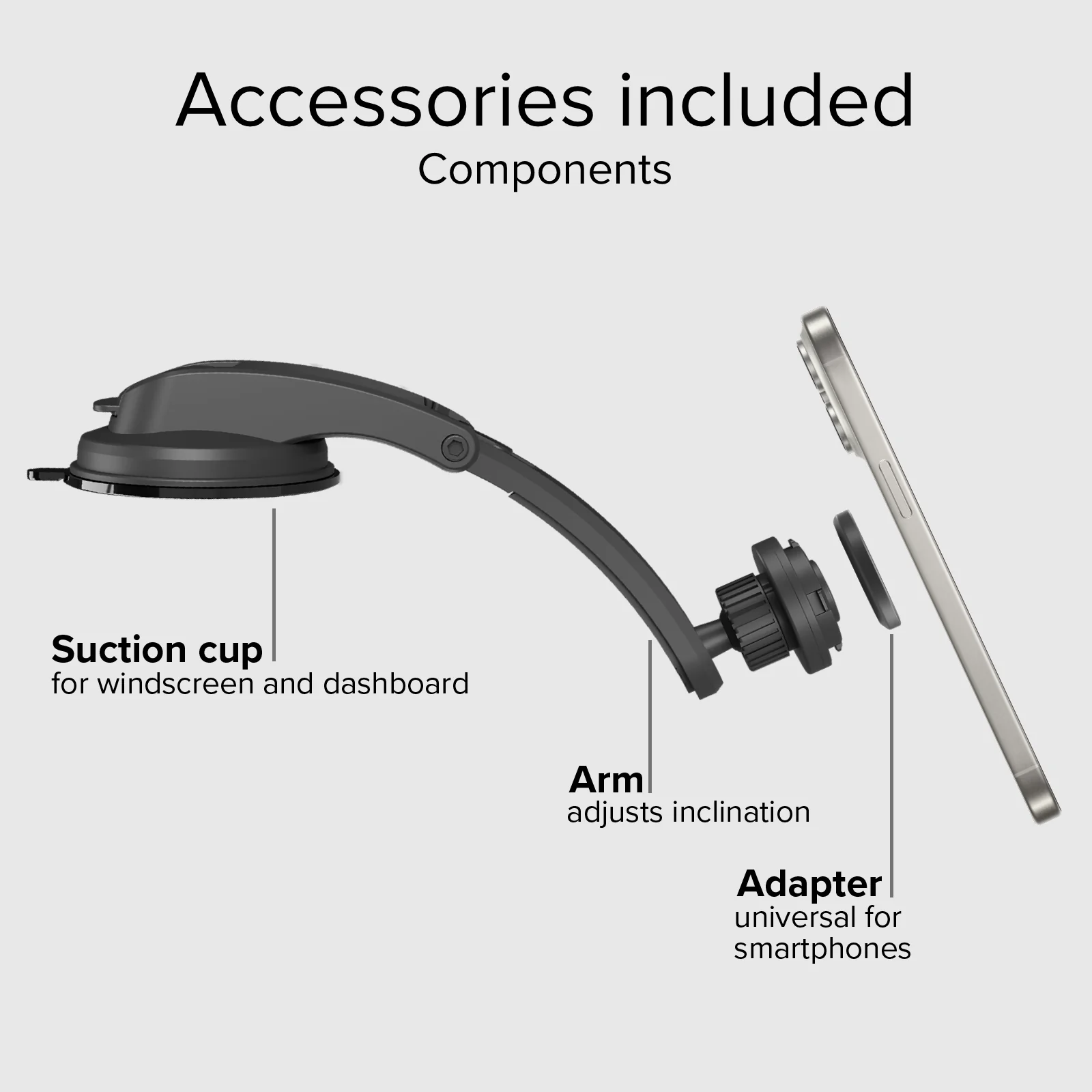 Supporto auto per parabrezza o cruscotto con sistema di bloccaggio LockPro - Image 7