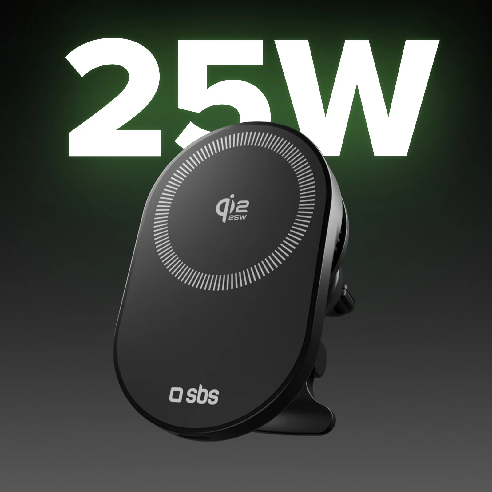 Supporto auto con ricarica magnetica Qi2.2 da 25 W e ventola di raffreddamento - Image 4