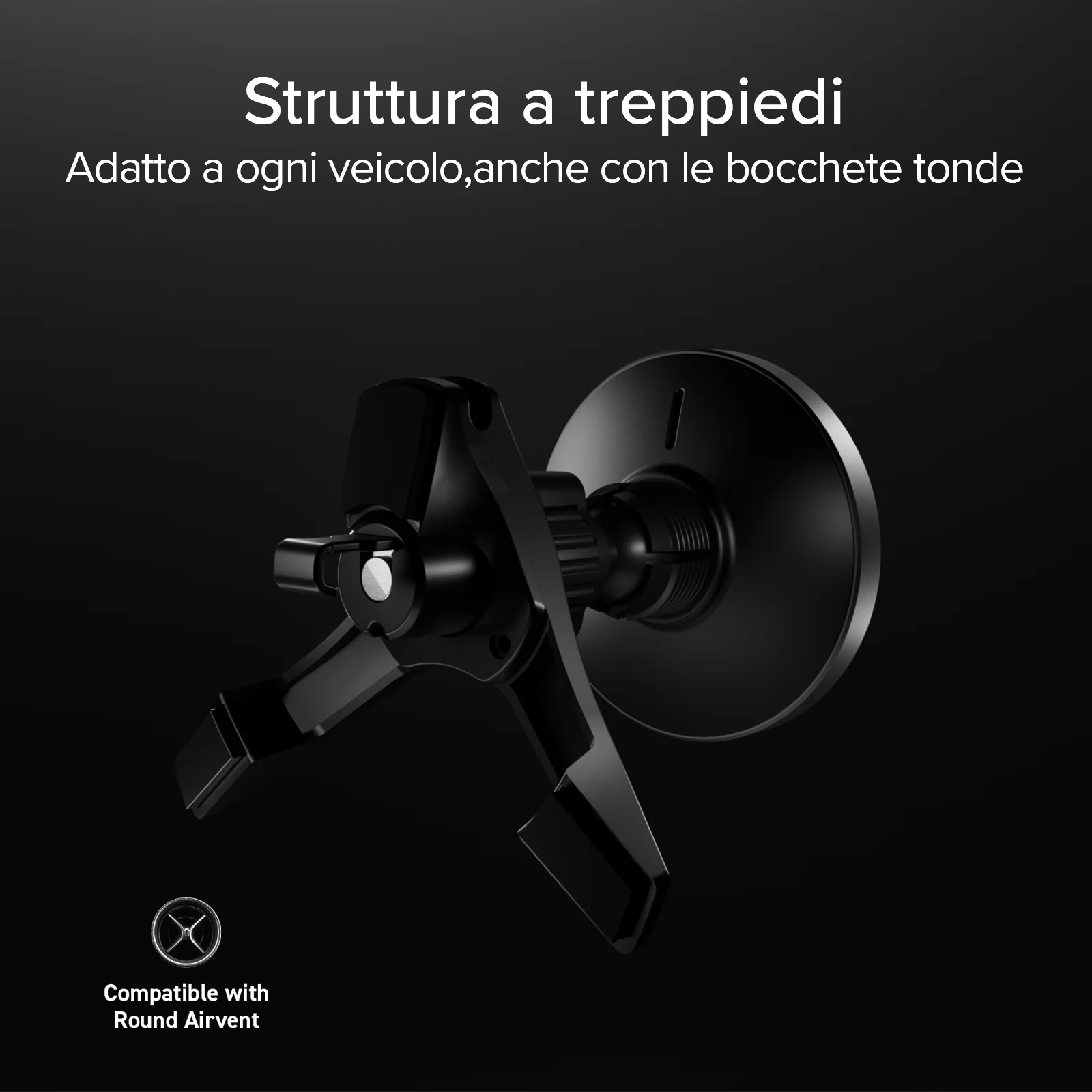 Supporto magnetico da bocchetta d’aria compatibile con ricarica MagSafe - Image 15
