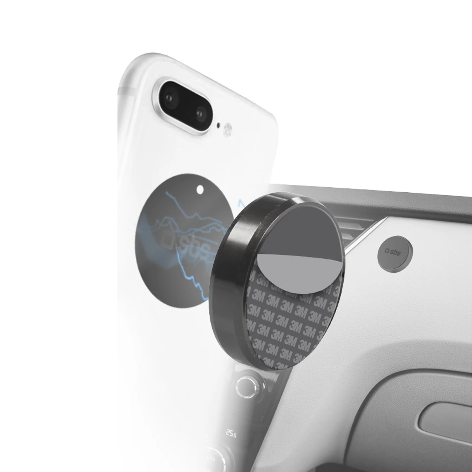 Supporto magnetico per auto Tiny con adesivo - Image 2