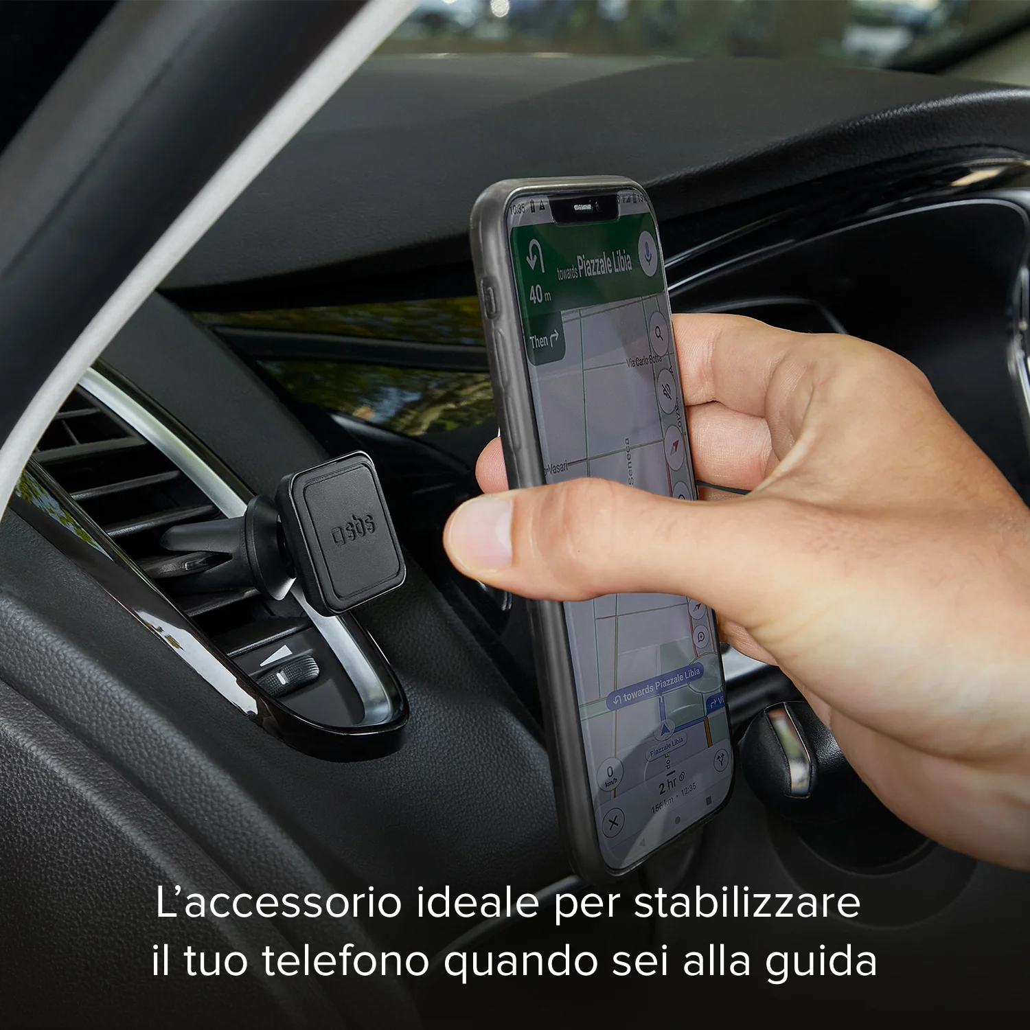 Supporto auto quadrato magnetico per telefono con fissaggio a clip - Image 8