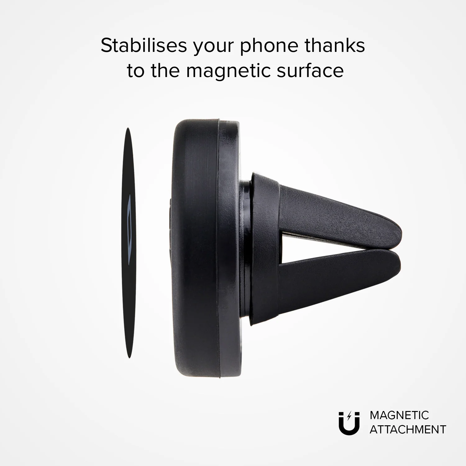 Supporto auto rotondo magnetico per telefono con fissaggio a clip - Image 4
