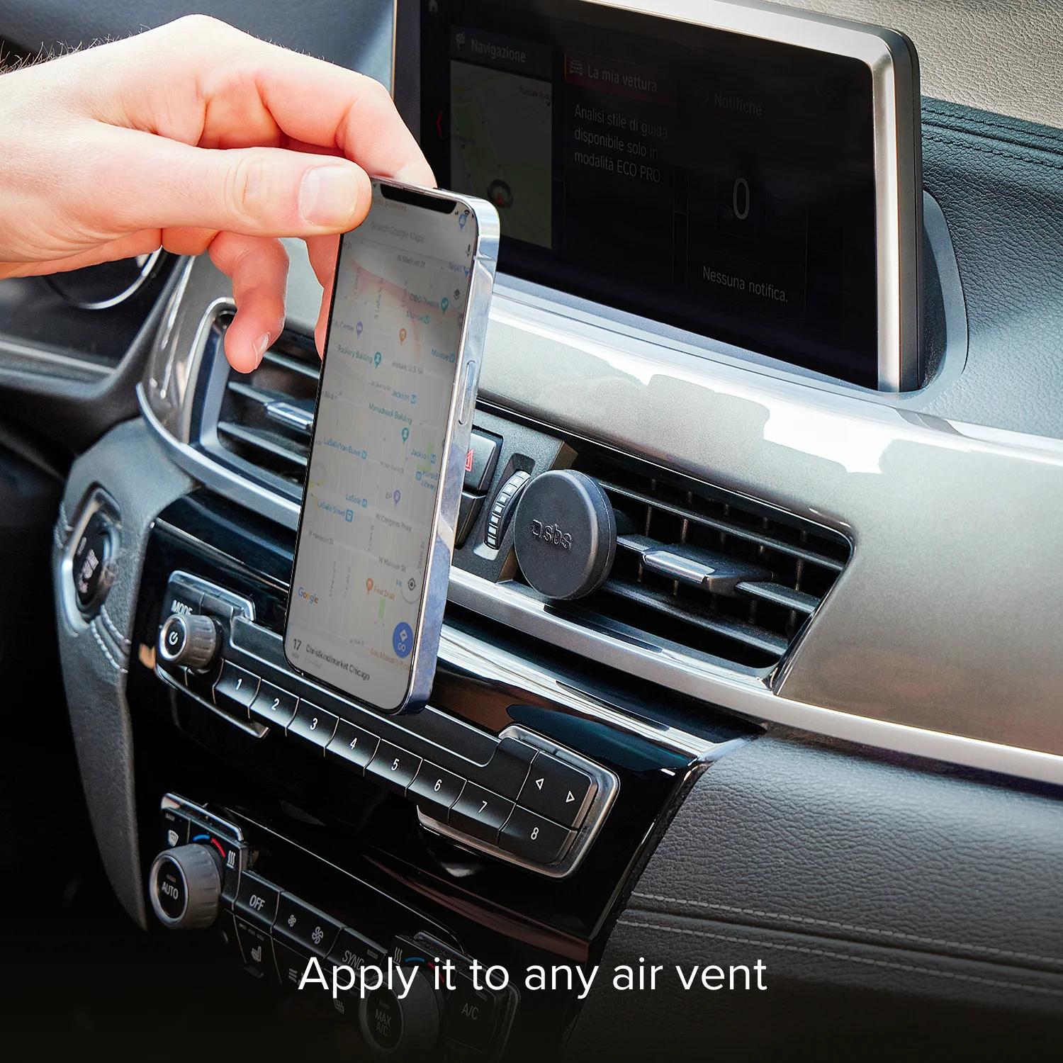 Supporto auto rotondo magnetico per telefono con fissaggio a clip - Image 7