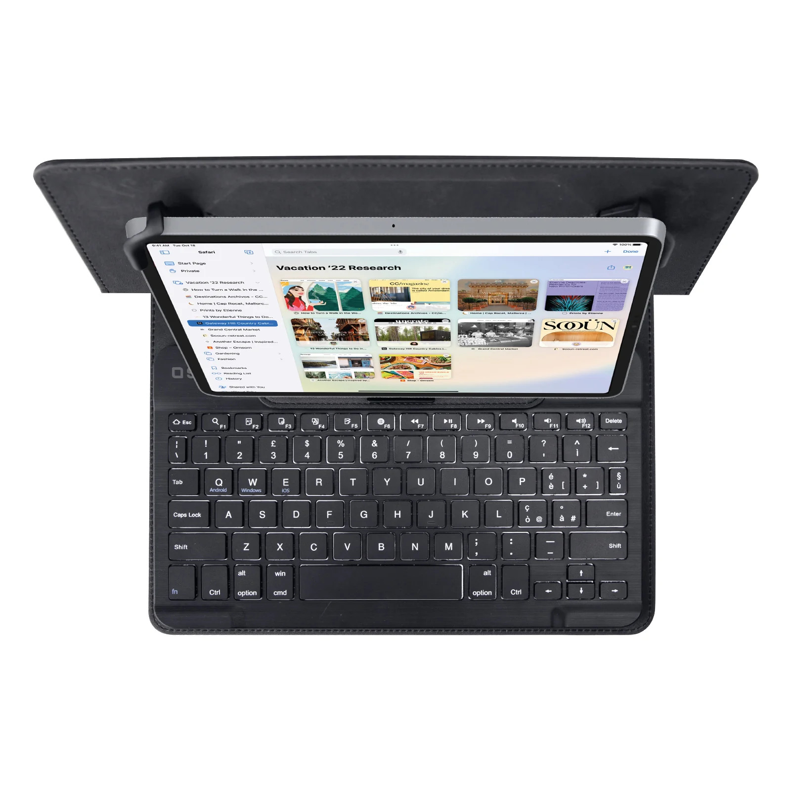 Tastiera wireless universale con custodia a libro integrata - Image 2
