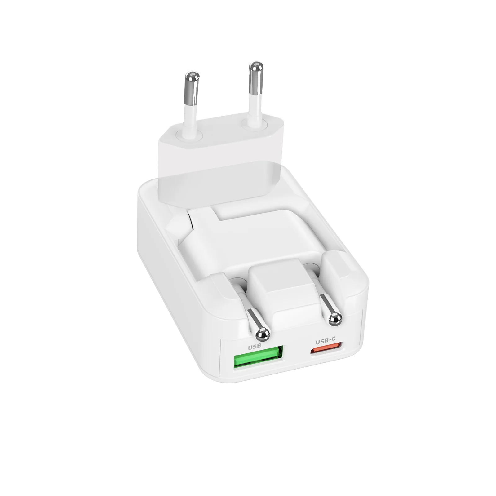 Caricatore da parete Flexi Wall Charger 20W con spina pieghevole, adatto per MacBook Neo