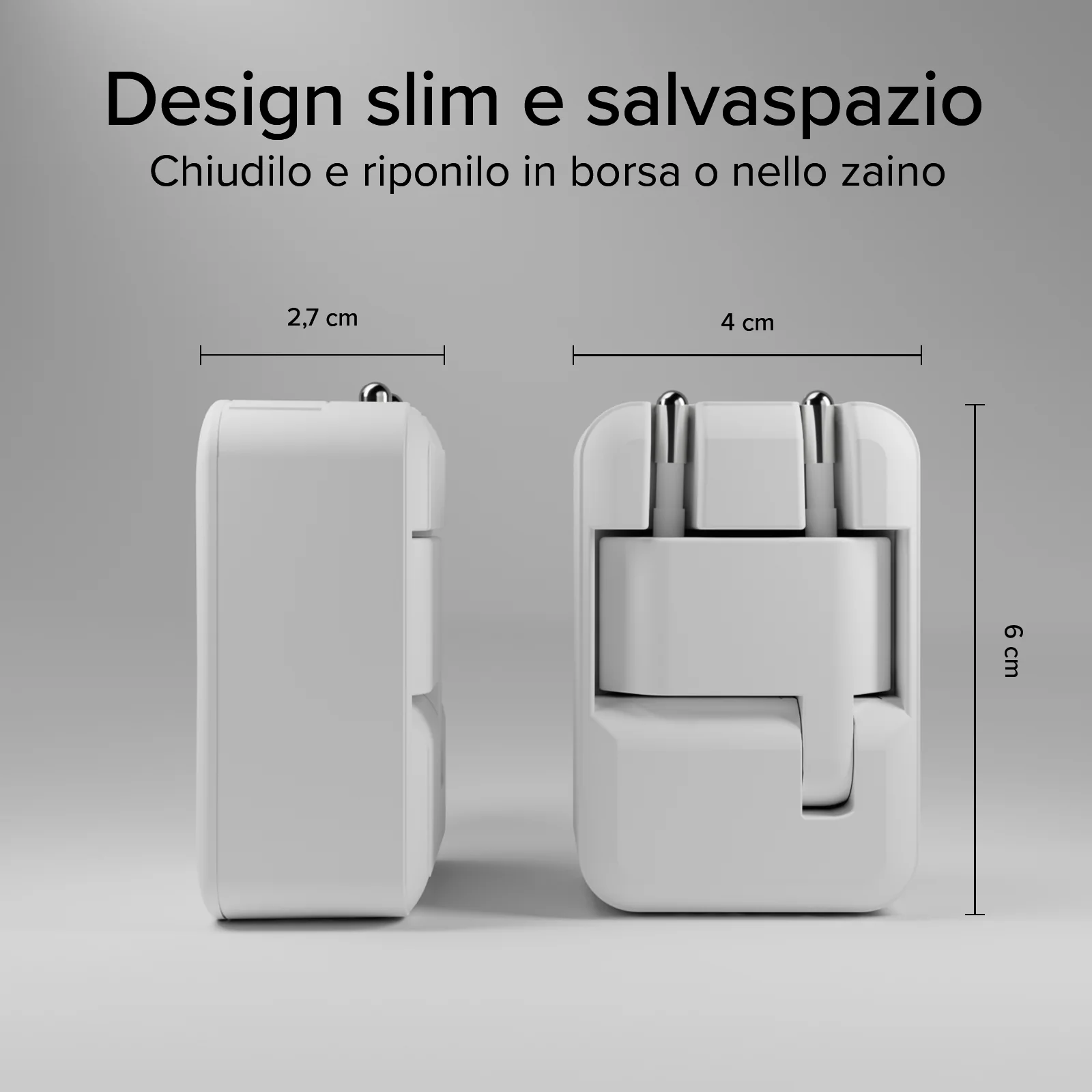 Caricatore da parete Flexi Wall Charger 20W con spina pieghevole, adatto per MacBook Neo - Image 12