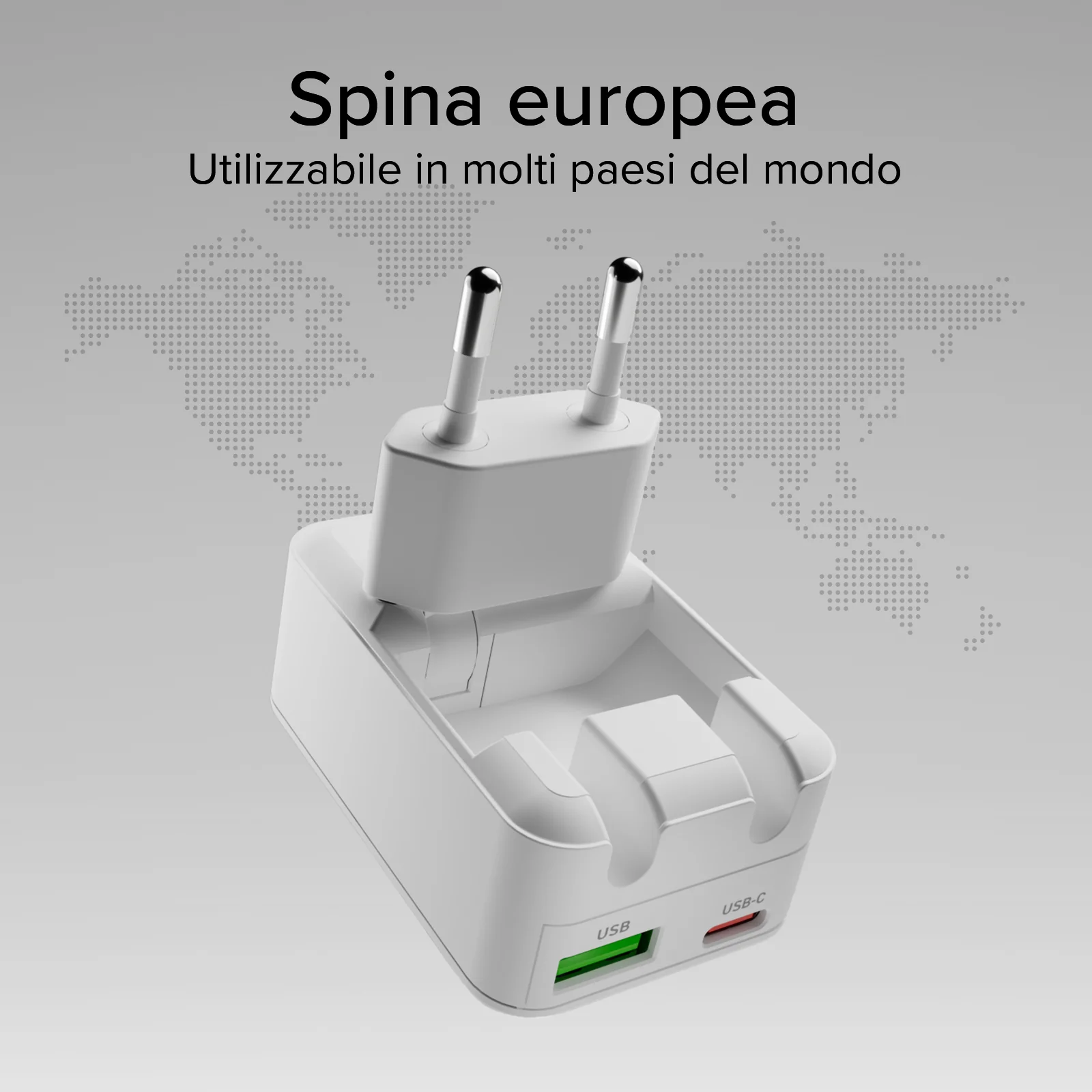 Caricatore da parete Flexi Wall Charger 20W con spina pieghevole, adatto per MacBook Neo - Image 15