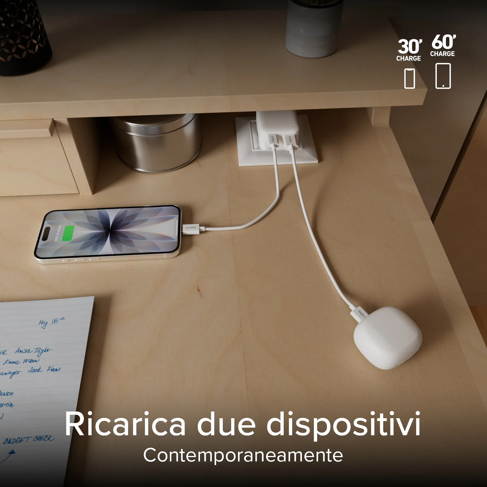 Caricatore da parete Flexi Wall Charger 20W con spina pieghevole, adatto per MacBook Neo - Image 17