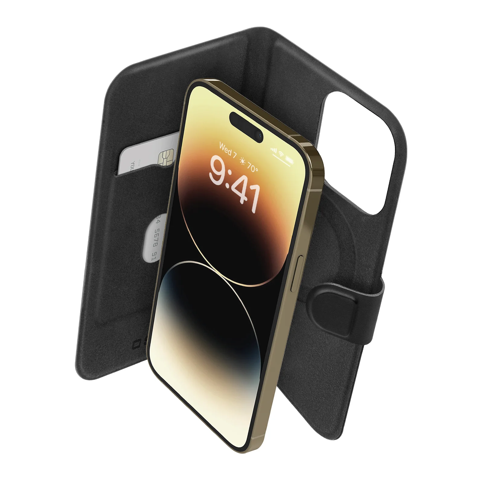 Custodia a libro compatibile con ricarica MagSafe, iPhone 14 Pro Max/13 Pro Max